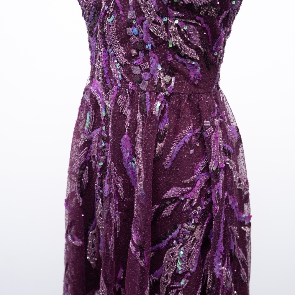Dress The‎ Population Violet Sequin Cassandra Dress XS - Picture 11 of 12